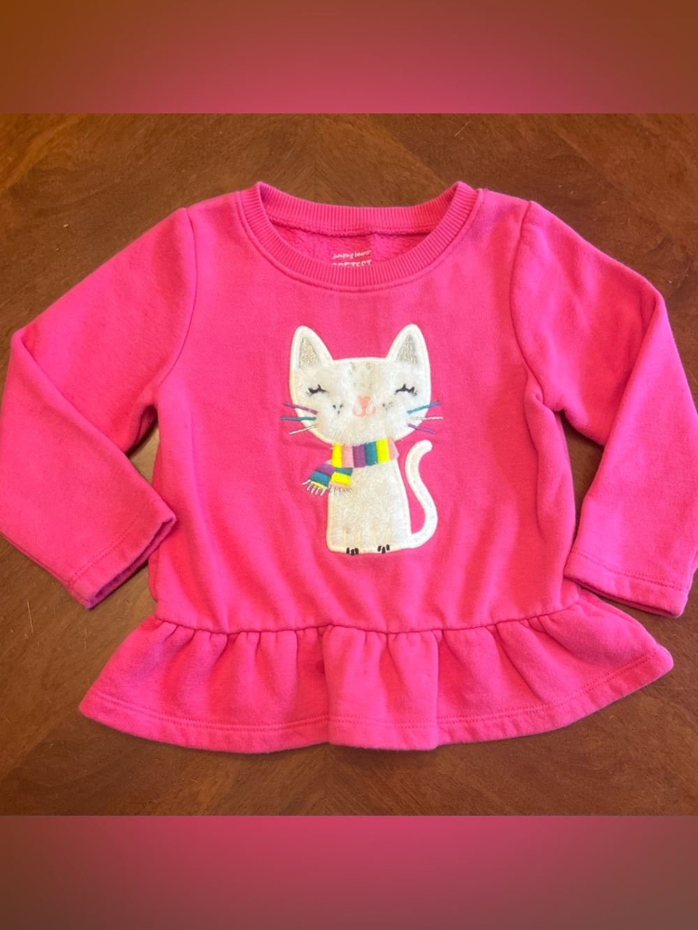 Toddler girl Longsleeve Top Pullover fleece size 18M Jumping Beans